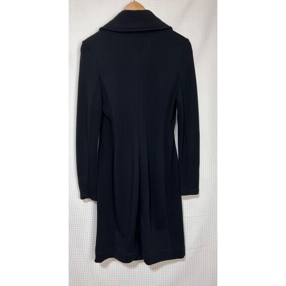 James Perse Size 3 M L Black 100% Cotton Double Breasted Pea Coat Jacket EUC g - Picture 3 of 11